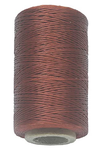 Anawakia 260 m Wachsfaden Nähgarn Allesnäher Gewachst Ledergarn Wachsband Thread Cord Ledergarn Nähen Handwerk Sattlergarn Zwirn Ø 0.8 mm (Braun) von Anawakia