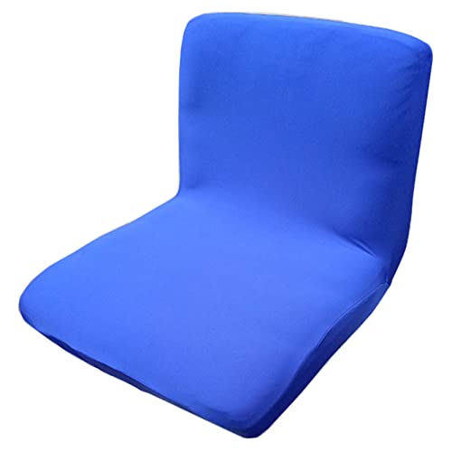 Anawakia Barhocker Schonbezüge mit Rückenlehnenbezug Stretch Stuhlbezug für Kurze Drehstuhl Esszimmerstuhl Rückenlehne Barhocker Stuhl (Blau) von Anawakia