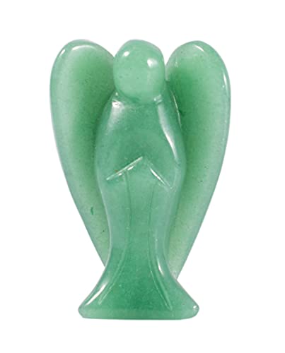 Anawakia Engel Edelsteine Steine deko Kristalle Amethyst mondstein rosenquarz Fengshui Edelstein Kristall Engel Figuren Schutzengel Talisman Glücksbringer (Grün) von Anawakia