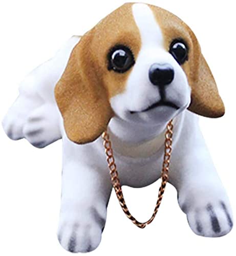 Anawakia Figur, die den Kopf bewegt, Auto Figur Hund für Auto Dekoration, Niedliche (Beagle) von Anawakia