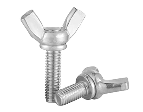 Anawakia Flügelschrauben aus Edelstahl 304, M4M5M6M8M10, Handschrauben, M5 x 8 mm, 10 Stück Anawakia Flügelschrauben aus Edelstahl 304, M4M5M6M8M10, Handschrauben, M5 x 8 mm, 10 Stück von Anawakia