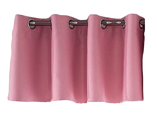 Anawakia Kurzstores Gardinen Vorhänge Vorhang Schals Kurz Blickdicht mit Ösen Scheibengardine Scheibengardine Blickdicht Vorhänge BxH 74 x 46 cm (Rosa) von Anawakia