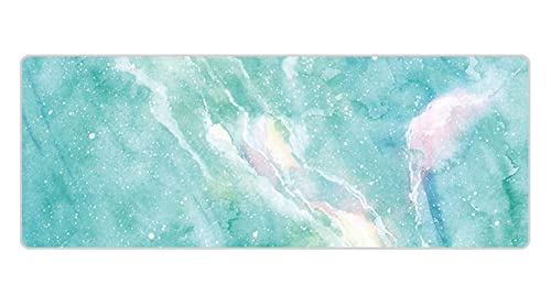 Anawakia Mausunterlage Gaming Mauspad Schreibtischunterlage rutschfeste Gummiunterseite Marmor der modernen Kunst XXL Gaming Mauspad Verlängertes Mauspad (Grün a,900x400x3mm) von Anawakia