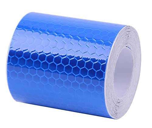 Anawakia Reflektorband Selbstklebend Warnklebeband Reflektorband Selbstklebende Sicherheit Warnklebeband reflektierende Aufkleber Nacht Reflektor Tape Warntafel Warnband 5 × 300cm (Blau) von Anawakia