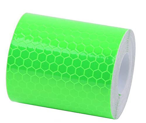 Anawakia Reflektorband Selbstklebend Warnklebeband Reflektorband Selbstklebende Sicherheit Warnklebeband reflektierende Aufkleber Nacht Reflektor Tape Warntafel Warnband 5 × 300cm (Grün) von Anawakia