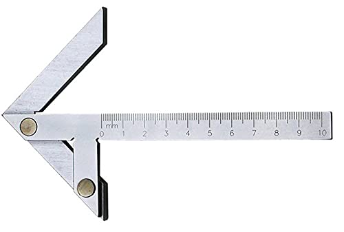 Anawakia Zentriermesser Lineal quadratisch Zentrierwinkel Mittefinder Zentrierung Mittelmessgerät Zentrierwinkel Metrisch Mittenfinder Winkelmesser Lineal fur Industrielle Präzisionsmessung (100*70mm) von Anawakia