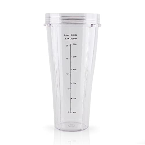 Anbige Ersatzteile Becher, kompatibel mit Ninja Mixern BL480 BL450 BL640 BL490 BL680 NN100 BL682 BL450 BL2012 CT640 CT800 BN400 CL401A SS100 BN750 (680.) 4g Slim Cup) von Anbige