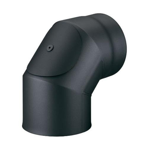 Möck Ofenrohr-Bogen 90° mit Tür, doppelwandig, gedämmt, System Primus, 150 mm Schwarz Möck Ofenrohr-Bogen 90° mit Tür, doppelwandig, gedämmt, System Primus, 150 mm Schwarz von Anbobo