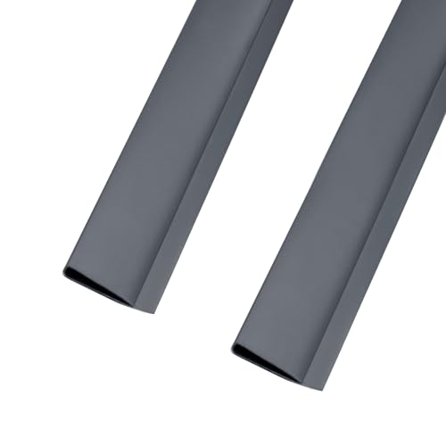PVC Zaunschiene Abdeckprofil 2pcs x 1m, Schutzzubehör für PVC Sichtschutzmatte, 1 m/Stück, 2er Set, Anthrazit von Anbor zest