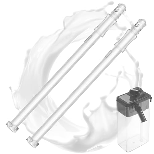 Ancable 2x Milchansaugrohr für DeLonghi ECAM ETAM ESAM, Ersatz für 5313232961, Hochwertige 15,7cm Milchschläuche für DeLonghi Kaffeevollautomaten mit LatteCrema System Ancable 2x Milchansaugrohr für DeLonghi ECAM ETAM ESAM, Ersatz für 5313232961, Hochwertige 15,7cm Milchschläuche für DeLonghi Kaffeevollautomaten mit LatteCrema System von Ancable