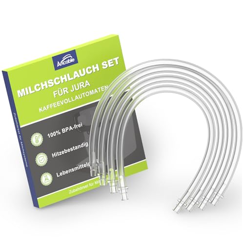 Ancable Milchschlauch-Set für Jura Kaffeevollautomaten - 4x Milchschläuche (38 cm) und 8x Anschlussnippel Kompatibilität mit Jura Vollautomaten Impressa und Giga Serie Ancable Milchschlauch-Set für Jura Kaffeevollautomaten - 4x Milchschläuche (38 cm) und 8x Anschlussnippel Kompatibilität mit Jura Vollautomaten Impressa und Giga Serie von Ancable