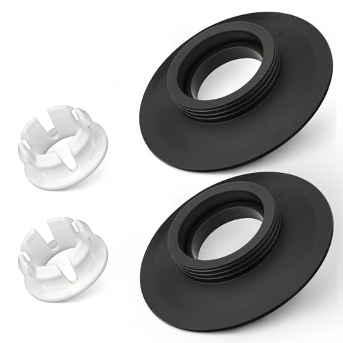 Spülventildichtung, kompatibel mit idealen Standard-WC-Spülkasten, 2 Stück, Ancable Ersatz-Set mit Dichtung und Clip für ideale Standard-Armitage-Schäfte SV01967 Spülventile, Schwarz Spülventildichtung, kompatibel mit idealen Standard-WC-Spülkasten, 2 Stück, Ancable Ersatz-Set mit Dichtung und Clip für ideale Standard-Armitage-Schäfte SV01967 Spülventile, Schwarz von Ancable