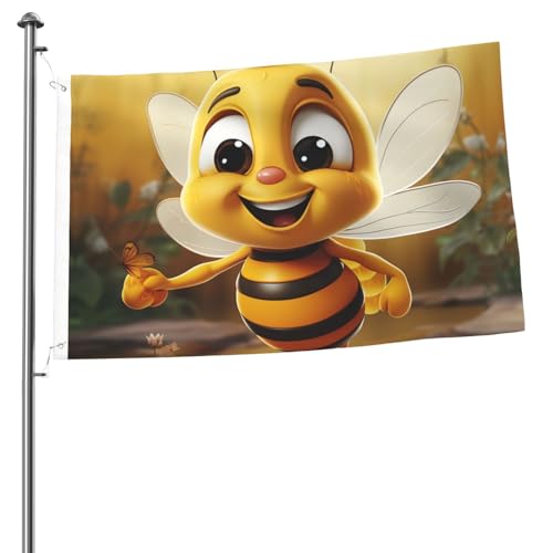 2x3 Fuß Flaggen Doppelseitige Flagge Außen Honigbiene Lustige Willkommens-Garten-Hof-Banner für Hausgarten-Hof-Rasen Innen-/Außendekor-Flaggen Feiertags-Banner-Schild 2x3 Fuß Flaggen Doppelseitige Flagge Außen Honigbiene Lustige Willkommens-Garten-Hof-Banner für Hausgarten-Hof-Rasen Innen-/Außendekor-Flaggen Feiertags-Banner-Schild von Anceky