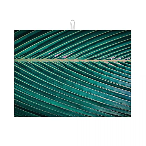 Abtropfunterlagen mit tropischen Pflanzen, grün, für Küchentheke, Blätter, Mikrofasermatte, Trockenmatte, weich, groß, 45,7 x 61 cm Abtropfunterlagen mit tropischen Pflanzen, grün, für Küchentheke, Blätter, Mikrofasermatte, Trockenmatte, weich, groß, 45,7 x 61 cm von Anceky