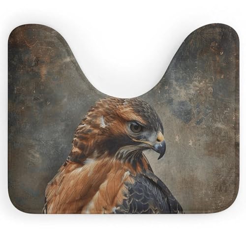 Anceky Badematte mit Fell und Federn, U-förmiger Toilettenteppich, rutschfest, schnelltrocknend – super saugfähig, 40,6 x 50,8 cm, ultradünne Bodenmatten für Badezimmer, Schlafzimmer, Wohnzimmer Anceky Badematte mit Fell und Federn, U-förmiger Toilettenteppich, rutschfest, schnelltrocknend – super saugfähig, 40,6 x 50,8 cm, ultradünne Bodenmatten für Badezimmer, Schlafzimmer, Wohnzimmer von Anceky