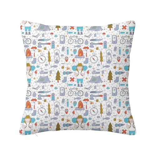 Anceky Dekorative quadratische Kissenbezüge für Camping, Time Nature Wildlands Bag, superweicher Kissenbezug für Wohnzimmer, Schlafzimmer, Sofa, Couch, Kissenbezug, Mehrfarbig, 50,8 x 50,8 cm Anceky Dekorative quadratische Kissenbezüge für Camping, Time Nature Wildlands Bag, superweicher Kissenbezug für Wohnzimmer, Schlafzimmer, Sofa, Couch, Kissenbezug, Mehrfarbig, 50,8 x 50,8 cm von Anceky