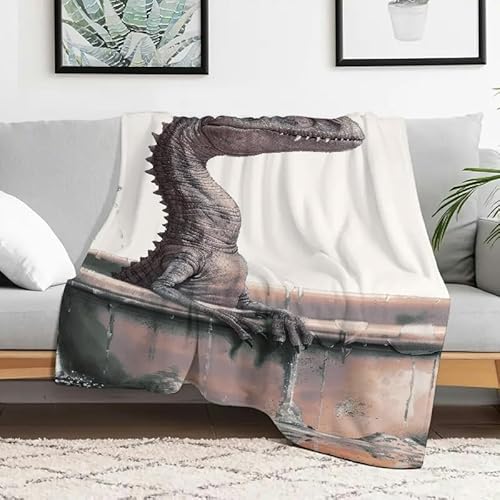 Anceky Dinosaurier-Flanelldecke, leichte multifunktionale Decke für Sofa, Reisen, Camping, Bett, Stuhl, Ganzjahresgeschenk, 127 x 152 cm Anceky Dinosaurier-Flanelldecke, leichte multifunktionale Decke für Sofa, Reisen, Camping, Bett, Stuhl, Ganzjahresgeschenk, 127 x 152 cm von Anceky