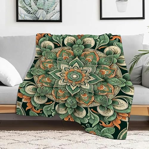 Anceky Flanelldecke mit floralem geometrischem Design, weiche, gemütliche, Flauschige Decke für Sofa, Reisen, Camping, Bett, Mehrzweckgeschenk für alle Jahreszeiten, 101,6 x 127 cm Anceky Flanelldecke mit floralem geometrischem Design, weiche, gemütliche, Flauschige Decke für Sofa, Reisen, Camping, Bett, Mehrzweckgeschenk für alle Jahreszeiten, 101,6 x 127 cm von Anceky