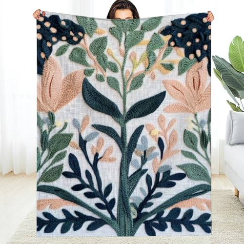 Anceky Fuzzyffy Weiche, gemütliche Decke, strapazierfähige Flanelldecke für Sofa, Reisen, Camping, Bett, Mehrzweckgeschenk für alle Jahreszeiten, 127 x 152 cm von Anceky