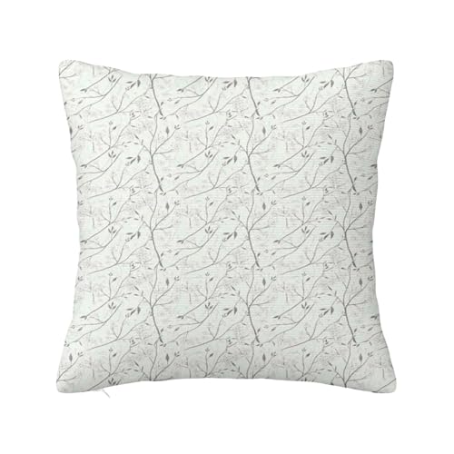Anceky Kissenbezüge mit Blumendekor, Blumen, Grunge, Vintage, weicher Plüsch, doppelseitige Couch-Kissenbezüge für Kissen, Sofa, Wohnzimmer, Heimdekoration, Grün/Weiß, 45,7 x 45,7 cm Anceky Kissenbezüge mit Blumendekor, Blumen, Grunge, Vintage, weicher Plüsch, doppelseitige Couch-Kissenbezüge für Kissen, Sofa, Wohnzimmer, Heimdekoration, Grün/Weiß, 45,7 x 45,7 cm von Anceky