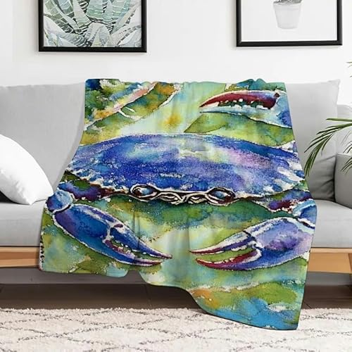 Anceky Krabbenblätter, flauschig, weiche, gemütliche Decke, leichte Flanelldecke für Sofa, Reisen, Camping, Bett, Mehrzweckgeschenk, 101,6 x 127 cm Anceky Krabbenblätter, flauschig, weiche, gemütliche Decke, leichte Flanelldecke für Sofa, Reisen, Camping, Bett, Mehrzweckgeschenk, 101,6 x 127 cm von Anceky
