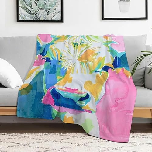 Anceky Kuh-Flanelldecke, leichte multifunktionale Decke für Couch, Bett, Reisen, Camping, Ganzjahresgeschenk, 127 x 152 cm Anceky Kuh-Flanelldecke, leichte multifunktionale Decke für Couch, Bett, Reisen, Camping, Ganzjahresgeschenk, 127 x 152 cm von Anceky