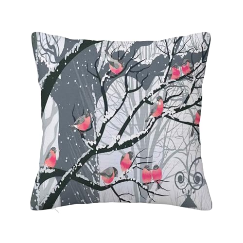 Anceky Winterdekor-Kissenbezüge, City Park Cold Immigrant, weicher, doppelseitiger Couch-Kissenbezüge aus Plüsch für Kissen, Sofa, Wohnzimmer, Heimdekoration, Grau, 55,9 x 55,9 cm Anceky Winterdekor-Kissenbezüge, City Park Cold Immigrant, weicher, doppelseitiger Couch-Kissenbezüge aus Plüsch für Kissen, Sofa, Wohnzimmer, Heimdekoration, Grau, 55,9 x 55,9 cm von Anceky