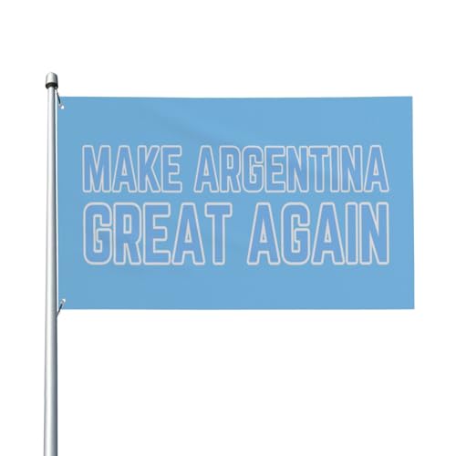 Argentinien-Pride-Flagge 3x5 – „Make Argentina Great Again politisches Banner für den Außenbereich im Hof oder im Zimmer von Anceky