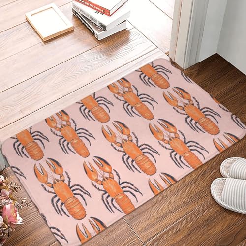 Badezimmerteppich mit rotem Hummer-Aufdruck, rutschfest, waschbar, 40,6 x 61 cm, Badematte, Badteppiche für Badezimmerdekor, weiche Boden-Fußmatte, Küchenteppiche, waschbarer Teppich für die Badewanne Badezimmerteppich mit rotem Hummer-Aufdruck, rutschfest, waschbar, 40,6 x 61 cm, Badematte, Badteppiche für Badezimmerdekor, weiche Boden-Fußmatte, Küchenteppiche, waschbarer Teppich für die Badewanne von Anceky