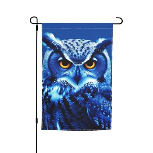 Blaue Eulenflagge, 30,5 x 45,7 cm, doppelseitige Gartenflagge für den Innenbereich, Wandkunst, zum Aufhängen, Poster, großes Banner, Schild, Hof, Hausflaggen für draußen Blaue Eulenflagge, 30,5 x 45,7 cm, doppelseitige Gartenflagge für den Innenbereich, Wandkunst, zum Aufhängen, Poster, großes Banner, Schild, Hof, Hausflaggen für draußen von Anceky