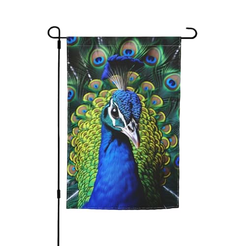 Blaue Pfauenflagge, 30,5 x 45,7 cm, doppelseitige Gartenflagge für den Innenbereich, Wandkunst, zum Aufhängen, Poster, großes Banner, Schild, Hof, Hausflaggen für draußen Blaue Pfauenflagge, 30,5 x 45,7 cm, doppelseitige Gartenflagge für den Innenbereich, Wandkunst, zum Aufhängen, Poster, großes Banner, Schild, Hof, Hausflaggen für draußen von Anceky