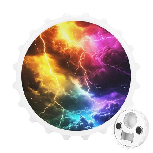 Bunte Donner-Kühlschrankmagnete, rund, magnetisch, lustiger Flaschenöffner für Zuhause, Küche, Büro, Weiß Bunte Donner-Kühlschrankmagnete, rund, magnetisch, lustiger Flaschenöffner für Zuhause, Küche, Büro, Weiß von Anceky