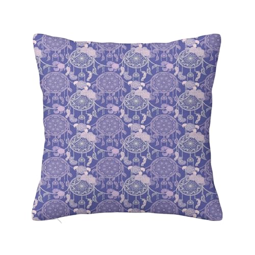 Dekorative Kissenbezüge im Boho-Stil mit verstecktem Reißverschluss, Musterdesign mit Rosenumrissen, schrumpffreier Kissenbezug für Couch, Sofa, Schlafzimmer, Auto, Wohnzimmer, Dunkel, 50,8 x 50,8 cm Dekorative Kissenbezüge im Boho-Stil mit verstecktem Reißverschluss, Musterdesign mit Rosenumrissen, schrumpffreier Kissenbezug für Couch, Sofa, Schlafzimmer, Auto, Wohnzimmer, Dunkel, 50,8 x 50,8 cm von Anceky