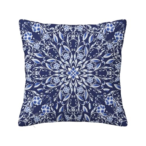 Dekorative quadratische Kissenbezüge für den Winter, chinesisches traditionelles Flechtmuster, superweicher Kissenbezug für Wohnzimmer, Schlafzimmer, Sofa, Couch, Kissenbezug, Dunkelviolettblau, 40,6 Dekorative quadratische Kissenbezüge für den Winter, chinesisches traditionelles Flechtmuster, superweicher Kissenbezug für Wohnzimmer, Schlafzimmer, Sofa, Couch, Kissenbezug, Dunkelviolettblau, 40,6 von Anceky