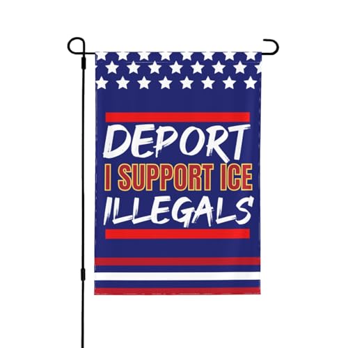 Deport Them All Illegals Gartenflagge 28x40 I Stand With Ice Yard Sign I Support Ice House Flagge Kein Flaggenständer Doppelseitig Deport Them All Illegals Gartenflagge 28x40 I Stand With Ice Yard Sign I Support Ice House Flagge Kein Flaggenständer Doppelseitig von Anceky
