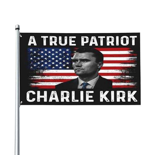 Eine wahre Patriott Charlie Kirk Flagge Rest In Peace Charlie 1993 2025 Flaggen 3x5 Ft Yard Sign Banner Eine wahre Patriott Charlie Kirk Flagge Rest In Peace Charlie 1993 2025 Flaggen 3x5 Ft Yard Sign Banner von Anceky