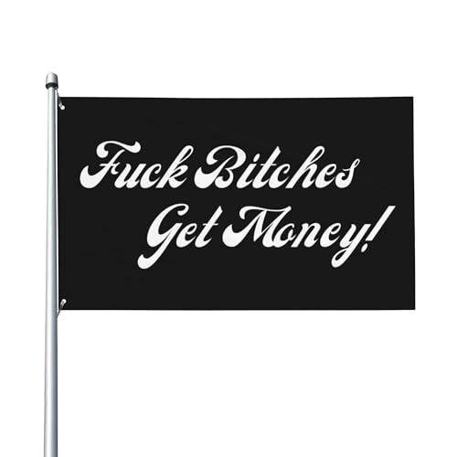 F*B-Banner 3x5 – Auffällige Flagge mit dem Thema „Get Money für Partys, den Einsatz im Garten oder an der Wand von Anceky