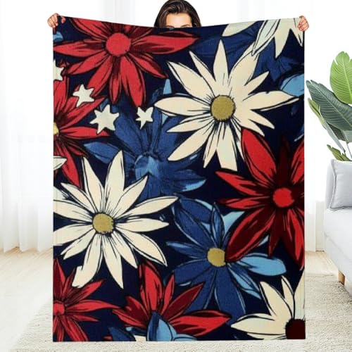 Flanelldecke mit Sternen-Kitsch-Motiv, weich, warm, maschinenwaschbar, Mehrzweckdecke für Sofa, Reisen, Camping, Bett, Stuhl, Ganzjahreskomfort, 127 x 152 cm Flanelldecke mit Sternen-Kitsch-Motiv, weich, warm, maschinenwaschbar, Mehrzweckdecke für Sofa, Reisen, Camping, Bett, Stuhl, Ganzjahreskomfort, 127 x 152 cm von Anceky