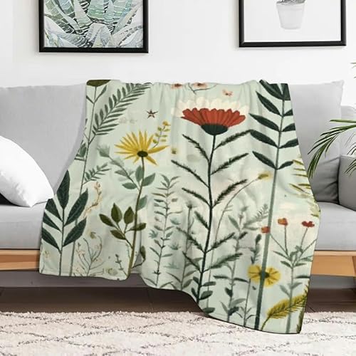 Fuzzyffy Weiche, gemütliche Flanelldecke, langlebige, warme Decke für Sofa, Bett, Reisen, Camping, Mehrzweckgeschenk für alle Jahreszeiten, 127 x 152 cm von Anceky