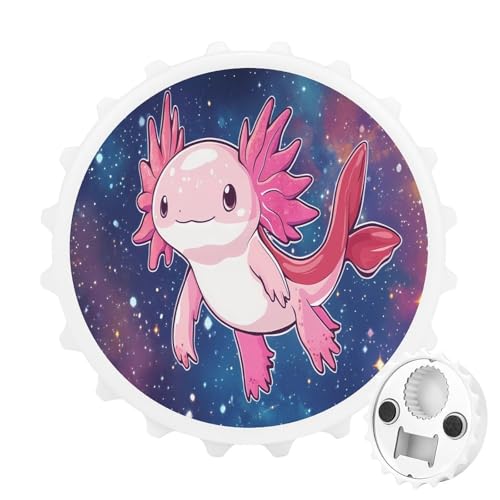 Galaxy Axolotl Kühlschrankmagnete, rund, Kühlschrankmagnet, lustiger Flaschenöffner für Zuhause, Küche, Büro, Weiß Galaxy Axolotl Kühlschrankmagnete, rund, Kühlschrankmagnet, lustiger Flaschenöffner für Zuhause, Küche, Büro, Weiß von Anceky