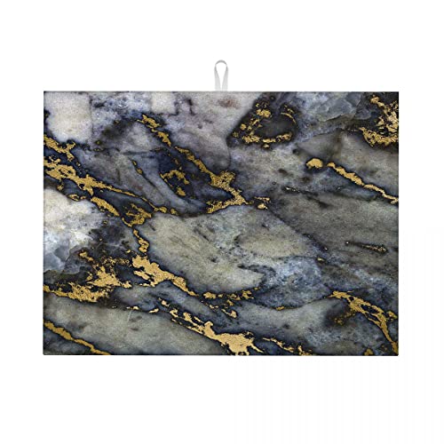 Geschirrmatte mit Marmorstruktur, Abtropfmatte für die Küche, Abtropfmatte, groß, für Zuhause, GIF, groß, 45,7 x 61 cm Geschirrmatte mit Marmorstruktur, Abtropfmatte für die Küche, Abtropfmatte, groß, für Zuhause, GIF, groß, 45,7 x 61 cm von Anceky