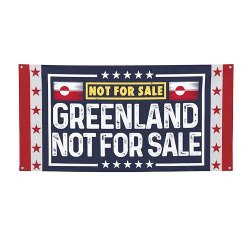 Grönland IsFor Sale Banner 4x6 I Love Grönland IsFor Sale Flagge Banner Schild mit 4 Metalllöchern Grönland IsFor Sale Banner 4x6 I Love Grönland IsFor Sale Flagge Banner Schild mit 4 Metalllöchern von Anceky