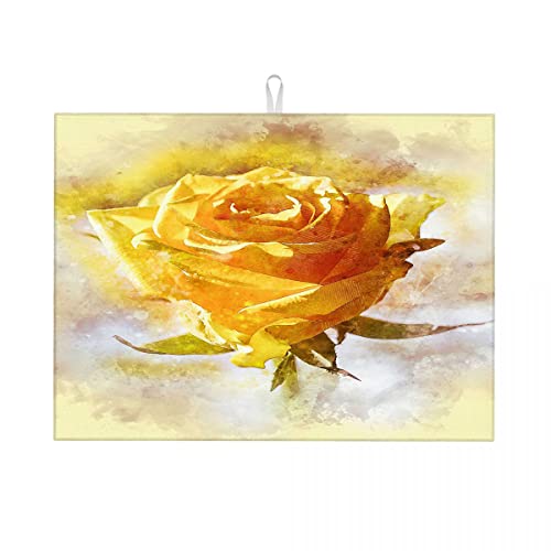 Große Abtropfmatte mit Rosenblütenmotiv, Blütenblatt, Liebe, Romantik, Kaffeebar-Matte, maschinenwaschbar, groß, 45,7 x 61 cm Große Abtropfmatte mit Rosenblütenmotiv, Blütenblatt, Liebe, Romantik, Kaffeebar-Matte, maschinenwaschbar, groß, 45,7 x 61 cm von Anceky