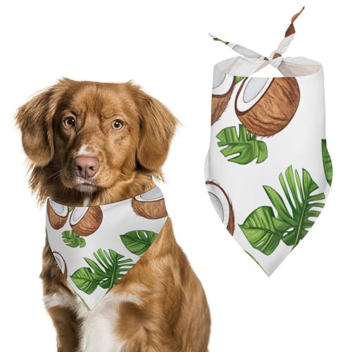 Hundehalstuch mit Kokosnüssen, süßem Obst, verstellbar, dreieckig, für kleine und mittelgroße Hunde und Katzen Hundehalstuch mit Kokosnüssen, süßem Obst, verstellbar, dreieckig, für kleine und mittelgroße Hunde und Katzen von Anceky