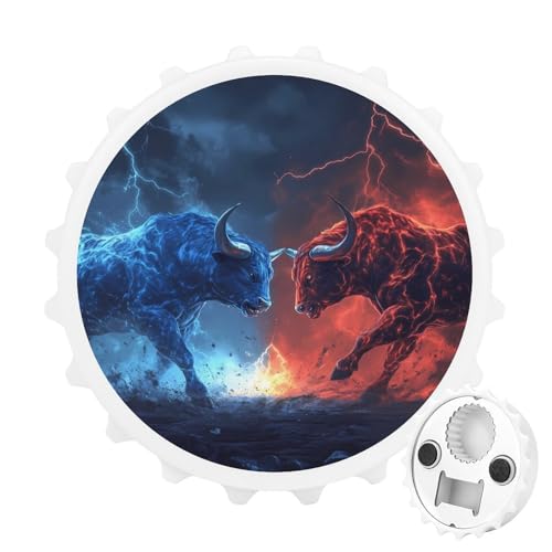 Ice Fire Kuh-Kühlschrankmagnete, rund, magnetisch, lustiger Flaschenöffner für Zuhause, Küche, Büro, Weiß Ice Fire Kuh-Kühlschrankmagnete, rund, magnetisch, lustiger Flaschenöffner für Zuhause, Küche, Büro, Weiß von Anceky