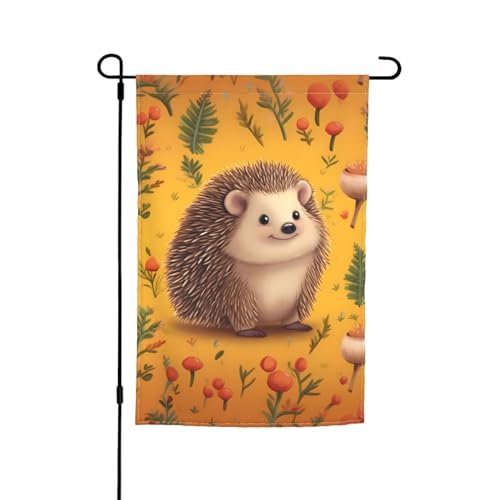Igel-Flagge, 30,5 x 45,7 cm, doppelseitige Gartenflagge für den Innenbereich, Wandkunst, zum Aufhängen, Poster, großes Banner, Schild, Hof, Hausflaggen für draußen Igel-Flagge, 30,5 x 45,7 cm, doppelseitige Gartenflagge für den Innenbereich, Wandkunst, zum Aufhängen, Poster, großes Banner, Schild, Hof, Hausflaggen für draußen von Anceky