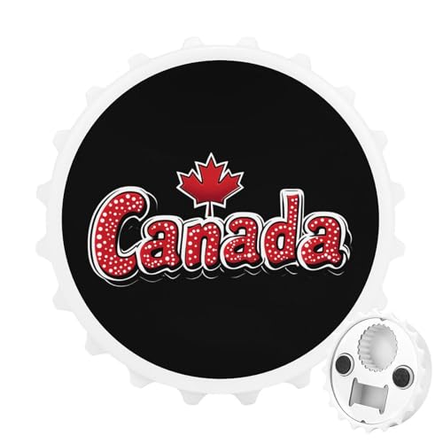 Kühlschrankmagnete mit Kanada-Flagge, rund, magnetisch, lustiger Flaschenöffner für Zuhause, Küche, Büro, Weiß Kühlschrankmagnete mit Kanada-Flagge, rund, magnetisch, lustiger Flaschenöffner für Zuhause, Küche, Büro, Weiß von Anceky