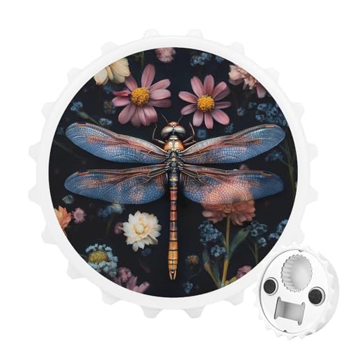 Kühlschrankmagnete mit Libellenmotiv, rund, magnetisch, lustiger Flaschenöffner für Zuhause, Küche, Büro, Weiß Kühlschrankmagnete mit Libellenmotiv, rund, magnetisch, lustiger Flaschenöffner für Zuhause, Küche, Büro, Weiß von Anceky