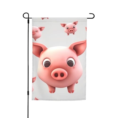 Lächelnde Tierflagge, 30,5 x 45,7 cm, doppelseitige Gartenflagge für den Innenbereich, Wandkunst, zum Aufhängen, Poster, großes Banner, Schild, Hof, Hausflaggen für draußen Lächelnde Tierflagge, 30,5 x 45,7 cm, doppelseitige Gartenflagge für den Innenbereich, Wandkunst, zum Aufhängen, Poster, großes Banner, Schild, Hof, Hausflaggen für draußen von Anceky