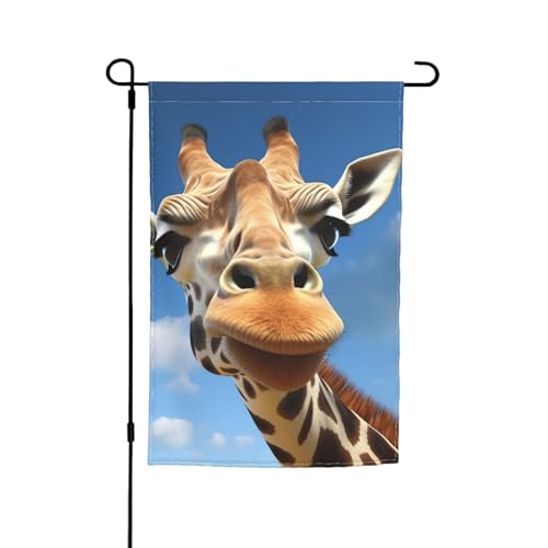 Lustige Giraffenflagge, 30,5 x 45,7 cm, doppelseitige Gartenflagge für den Innenbereich, Wandkunst, zum Aufhängen, Poster, großes Banner, Schild, Hof, Hausflaggen für draußen Lustige Giraffenflagge, 30,5 x 45,7 cm, doppelseitige Gartenflagge für den Innenbereich, Wandkunst, zum Aufhängen, Poster, großes Banner, Schild, Hof, Hausflaggen für draußen von Anceky